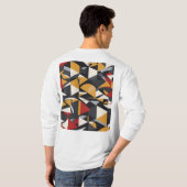 Modern geometrisch minimalistisch T-shirt (Achterkant volledig)