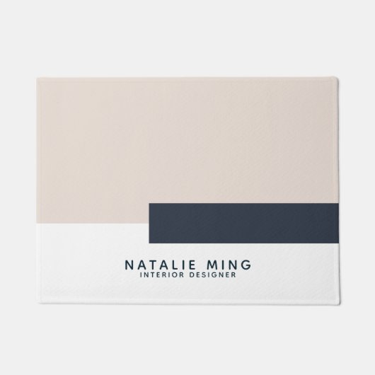 Modern geometrisch minimum deurmat (Voorkant)