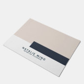 Modern geometrisch minimum deurmat (Schuin)