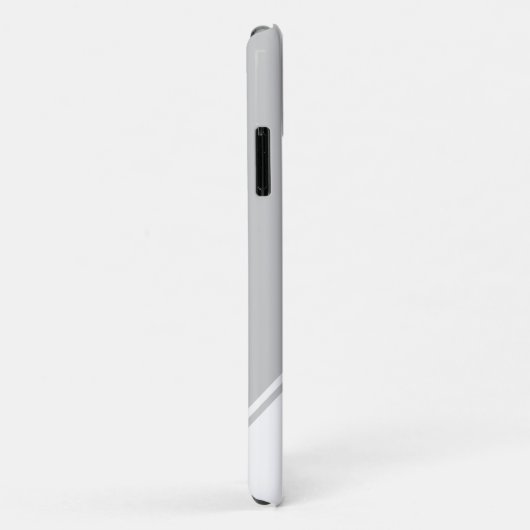 Modern geometrisch monogram grijs Case-Mate iPhone case (Achterkant/rechts)