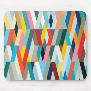 Modern geometrisch patroon-1 mousepad muismat