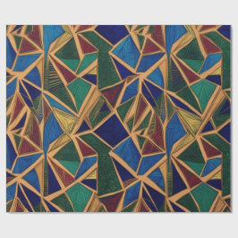 Modern geometrisch patroon cadeaupapier