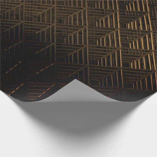 Modern geometrisch patroon cadeaupapier (Hoek)