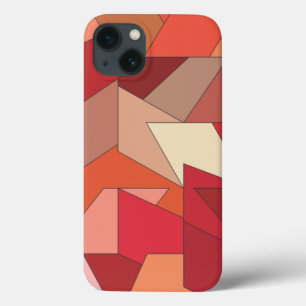 Modern geometrisch patroon iPhone 13 hoesje
