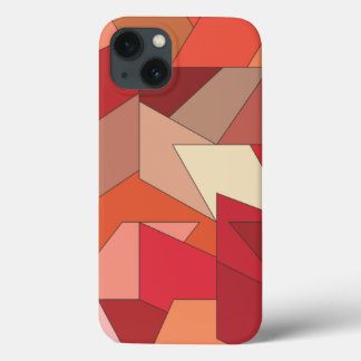 Modern geometrisch patroon iPhone 13 hoesje