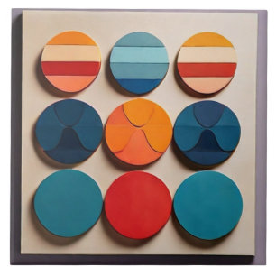 Modern geometrisch patroon met middelmatige midden tegeltje