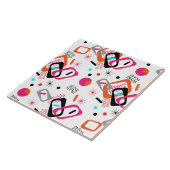 Modern geometrisch patroon met middelmatige midden tegeltje (Zijkant)