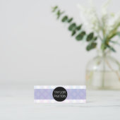 Modern Geometrisch Patroon Mini Visitekaartje (Staand voorkant)