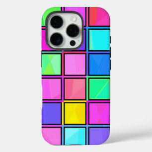 Modern geometrisch patroonontwerp iPhone 16 pro hoesje
