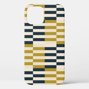 Modern geometrisch, retro Scandinavisch patroon iPhone 12 Hoesje