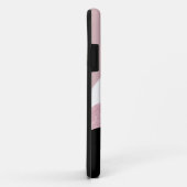 Modern geometrisch roos goud glitter wit marmer Case-Mate iPhone case (Achterkant/rechts)