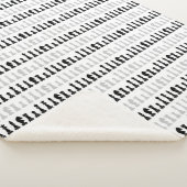 Modern geometrisch schaakstuk spelpatroon sherpa deken (3/4)