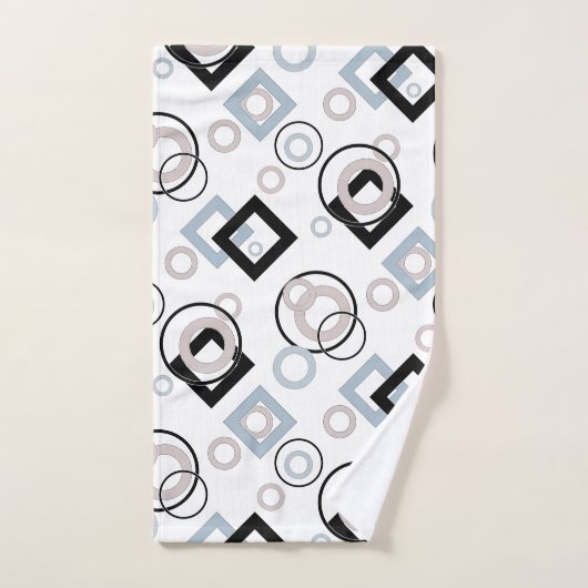 Modern geometrisch veelkleurig patroon bad handdoek (Handdoek)