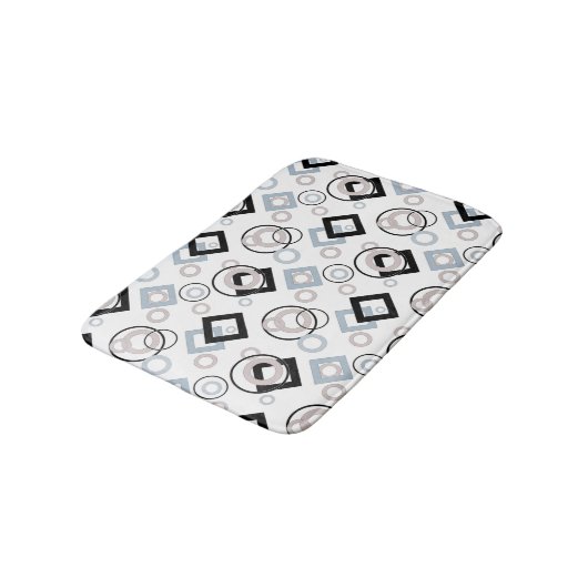 Modern geometrisch veelkleurig patroon badmat (Gekanteld)