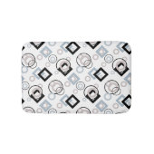 Modern geometrisch veelkleurig patroon badmat (Voorkant)