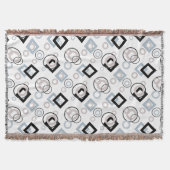 Modern geometrisch veelkleurig patroon deken (Voorkant)