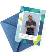 Modern Geometry 2 Photo Graduation Invitation