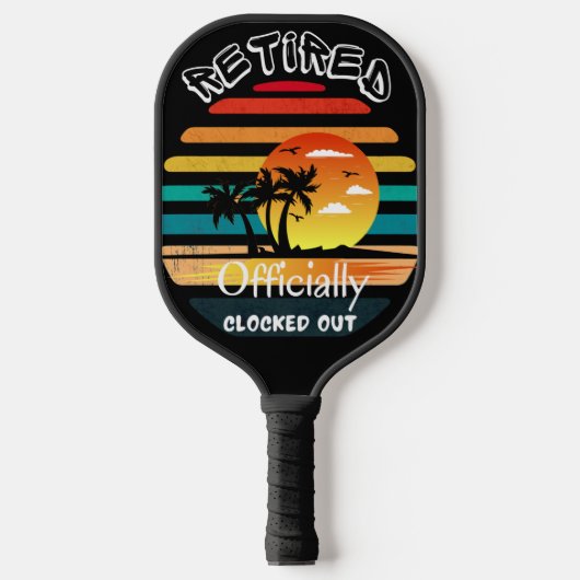 Modern gepensioneerd spel pickleball paddle (Voorkant)
