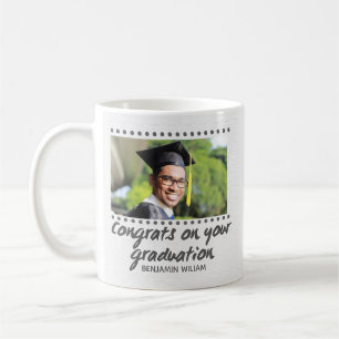 Modern gepersonaliseerd Afstuderen cadeau voor jon Koffiemok