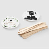 Modern Gepersonaliseerd Afstuderen Handje Fan Handwaaier (Niet-gemonteerd)