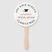 Modern Gepersonaliseerd Afstuderen Handje Fan Handwaaier (Voorkant)