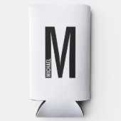 Modern gepersonaliseerd bloemmonogram en naam kan  (Voorkant)