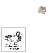 Modern Gepersonaliseerd  Eend Ei Dealer Eend Rubberstempel (Gestempeld)