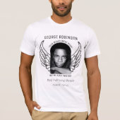 Modern Gepersonaliseerd foto Memorial T-shirt (Voorkant)