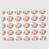 Modern gepersonaliseerd grappig papa cadeau beste golfhanddoek (Horizontaal)