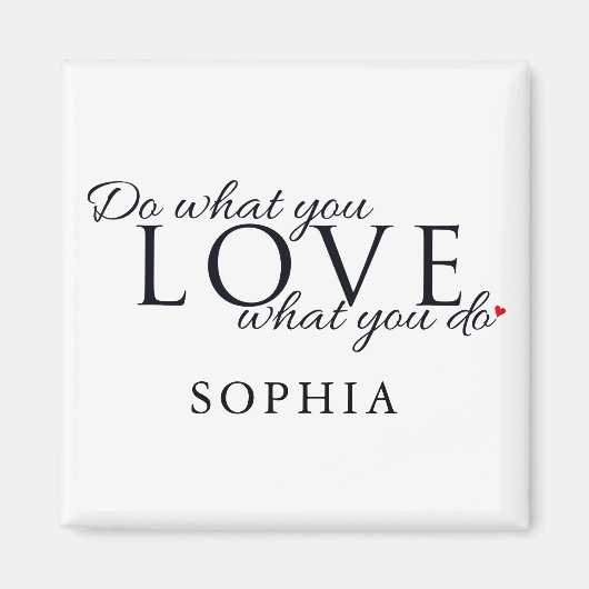 Modern gepersonaliseerd Inspirerend citaat Magneet (Voorkant)