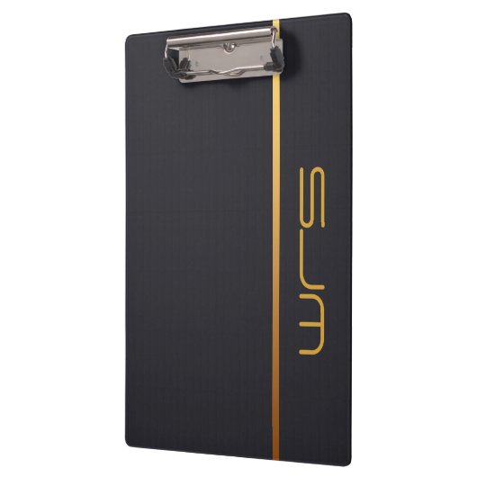 Modern gepersonaliseerd middenmonogram klembord (Links)