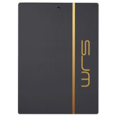 Modern gepersonaliseerd middenmonogram klembord (Achterkant)