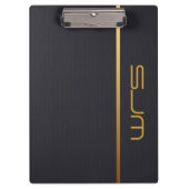 Modern gepersonaliseerd middenmonogram klembord (Voorkant)