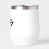 Modern gepersonaliseerd monogram en naam Pastel Pi (Links)