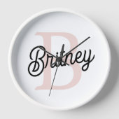 Modern gepersonaliseerd monogram en naam Pastel Pi (Voorkant)