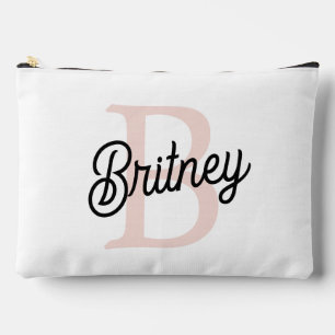 Modern gepersonaliseerd monogram en naam Pastel Pi Etui