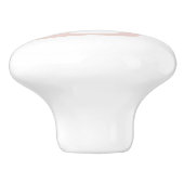 Modern gepersonaliseerd monogram en naam Pastel Pi Keramische Knop (Zijkant)