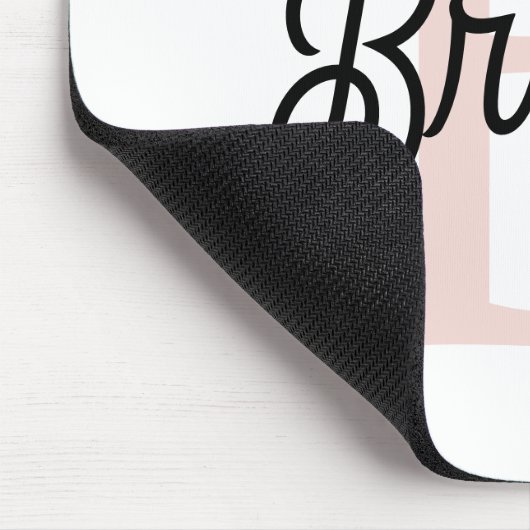 Modern gepersonaliseerd monogram en naam Pastel Pi Muismat (Hoek)