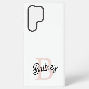 Modern gepersonaliseerd monogram en naam Pastel Pi Samsung Galaxy Hoesje