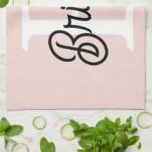 Modern gepersonaliseerd monogram en naam Pastel Pi Theedoek (Gevouwen)