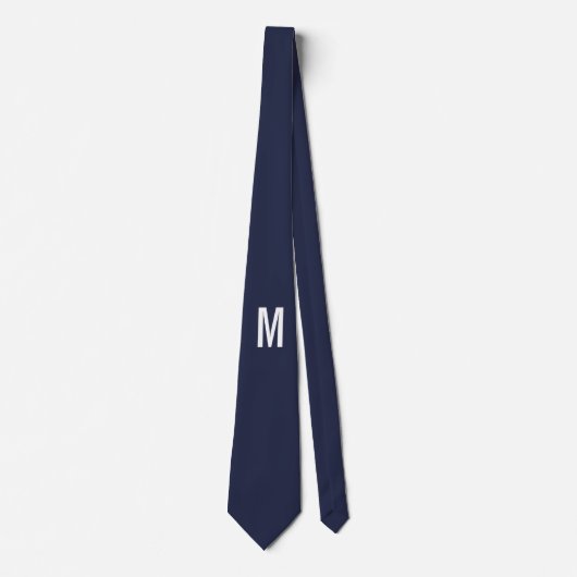 Modern gepersonaliseerd monogram stropdas (Voorkant)