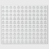 Modern Gepersonaliseerd Script Tekst en Zakelijke  Cadeaupapier (Vlak)