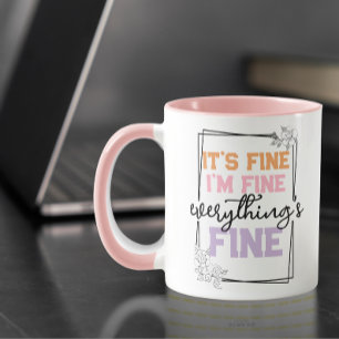 Modern Gepersonaliseerd Typografie Quote Kleurrijk Mok