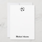 Modern gepersonaliseerd Voetbal Feestdagenkaart (Voorkant)