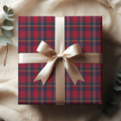 Modern geplakt kerstcadeau inpakpapier vel