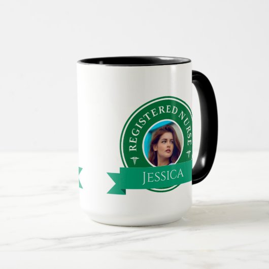 Modern Geregistreerd Verpleegkundige RN Gepersonal Mok (Voorkant rechts)