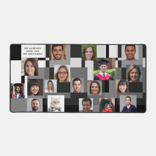    Modern Geschenk mit 18 Fotos - Wir werden dich  Bureaumat (Voorkant)