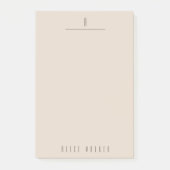 modern gesofisticeerd monogram post-it® notes (Voorkant)