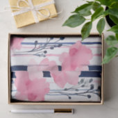 Modern gestreept bloemmotief tissuepapier (Geschenk)