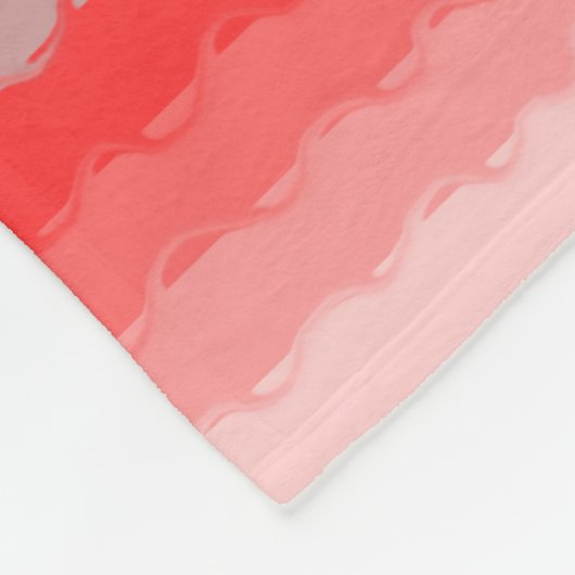 Modern gestreept ontwerp in verschillende tinten r fleece deken (Hoek)